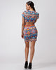 Aztec Cut-Out Dress