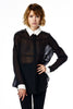 Sheer Me Button Up Blouse