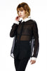 Sheer Me Button Up Blouse