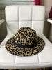 Leopard Brim Fedora