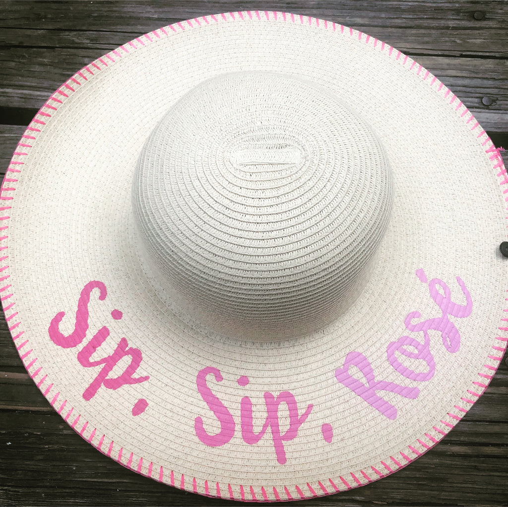 Sip Rose Beach Hat