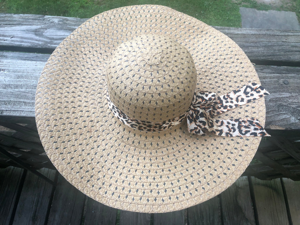 Leopard Beach Hat