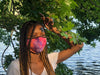 Ribbed Tie Dye Mask