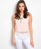Pretty Me Peach Tassel Top