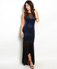 I Heart Metallic Hi Low Dress