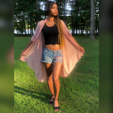 Lace Kimono (Rose)