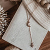 Moon and Star Necklace