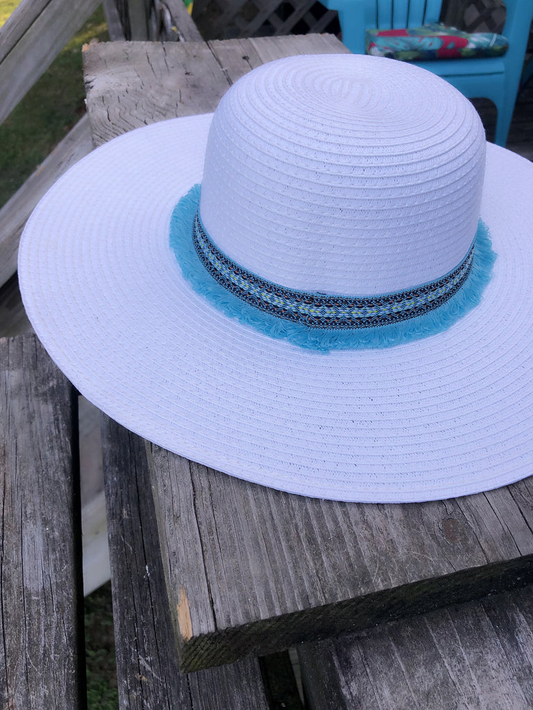 Embroidered Beach Hat