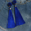 Pom Pom Tassel Earrings