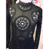 Crochet Black Dress