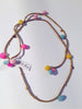 Rainbow Pom Pom Choker
