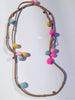 Rainbow Pom Pom Choker