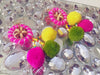 Pom Beaded Earrings