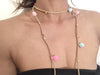 Rainbow Pom Pom Choker