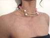 Rainbow Pom Pom Choker