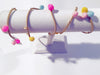 Rainbow Pom Pom Choker