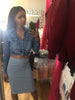 Pointelle Midi Skirt