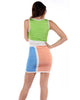 Wow Couture Color-Block Sunburst Bandage Dress