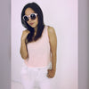Pretty Me Peach Tassel Top