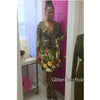 Leopard Floral Wrap Dress